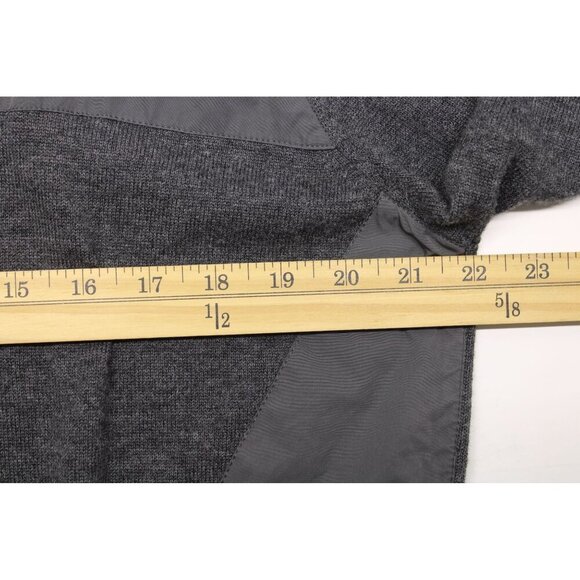 Johnnie-O Men's Hooded Flex Quarter Zip Pullover Hoodie Wool Blend Grey Sz L - Picture 7 of 13